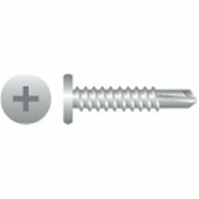 STRONG-POINT 10-16 x 0.63 in. Phillips Pancake Head Screws Zinc Plated, 8PK PC5